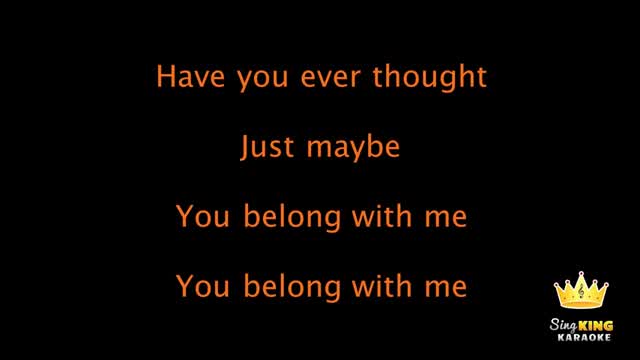 Taylor Swift - You Belong With Me