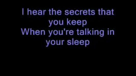Romantics - Talking in Your Sleep